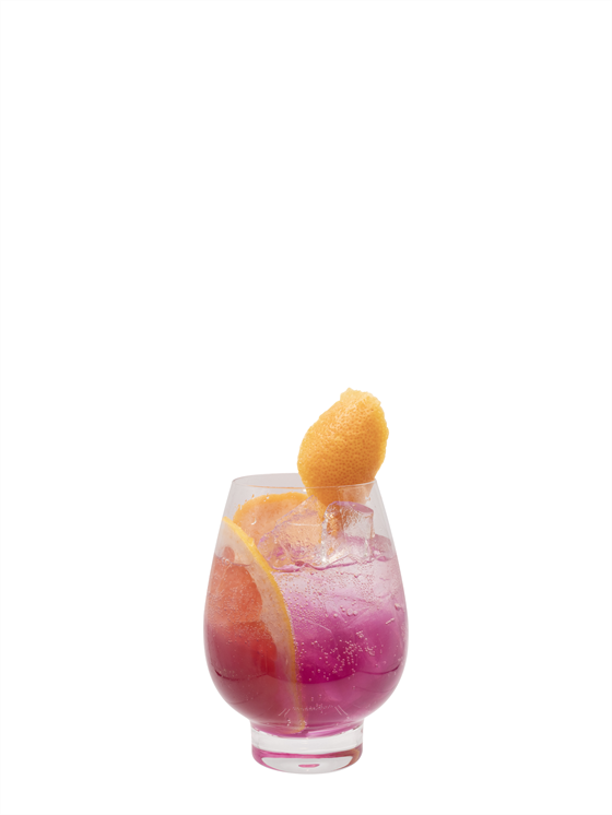 Grapefruit Ube Spritz Alkolsüz Kokteyl