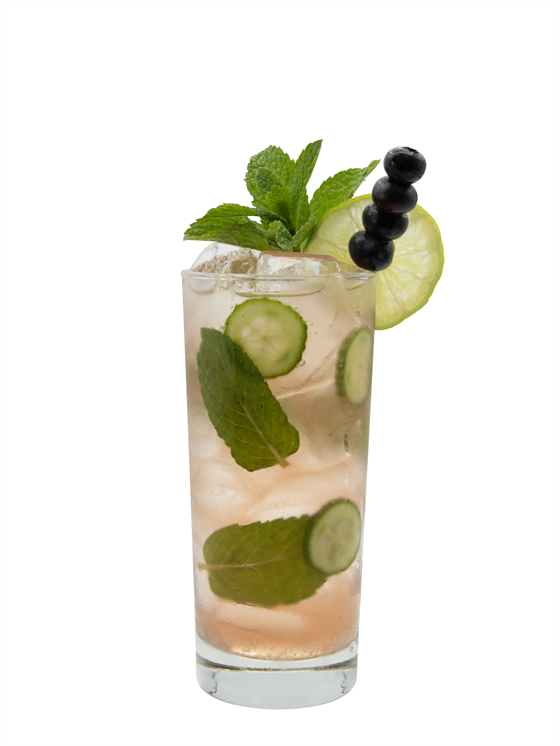Blueberry Cucumber Faux-jito Alkolsüz Kokteyl