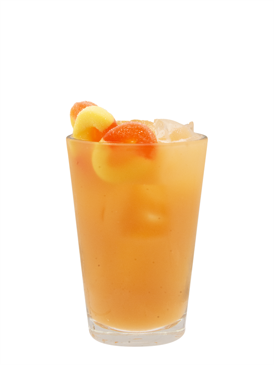 Purrrfect Peach Punch Alkolsüz Kokteyl