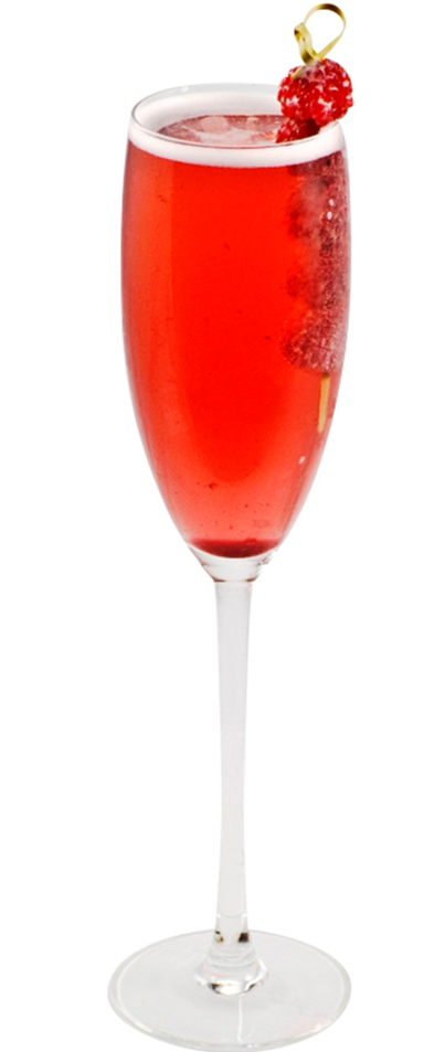 Raspberry Poinsettia Kokteyl