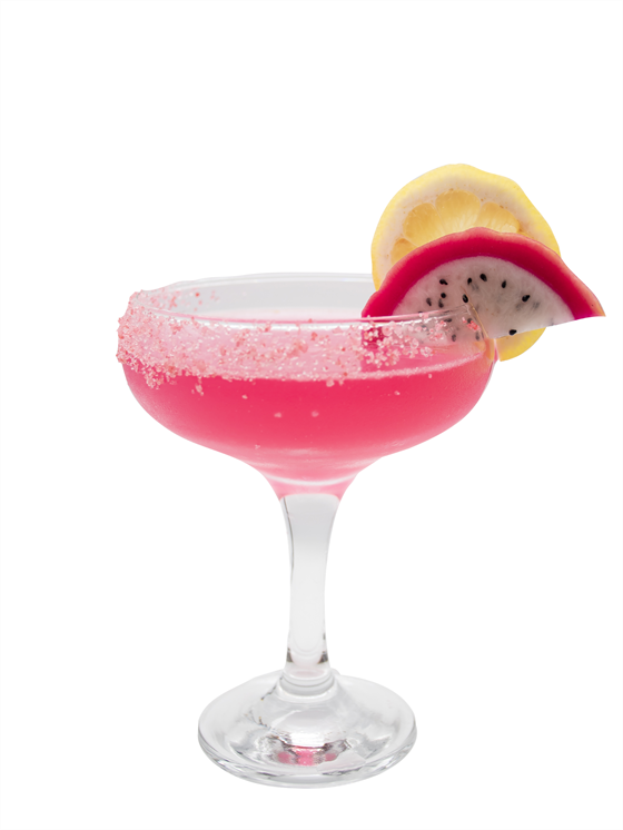 Sugar Free Pink Dragon Fruit Lemon Drop Kokteyl