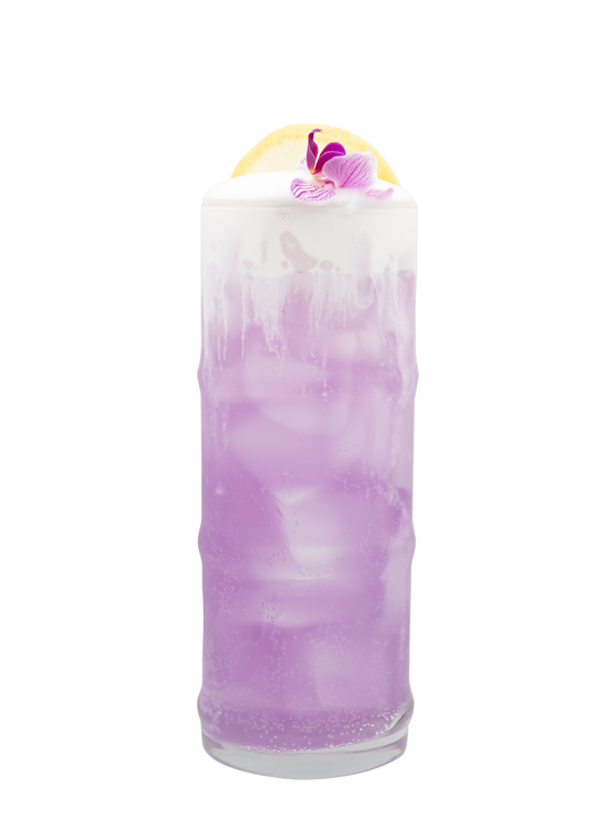 Purple Ube Coconut Soda Alkolsüz Kokteyl
