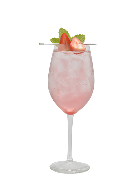Strawberry Rose Spritz Kokteyl