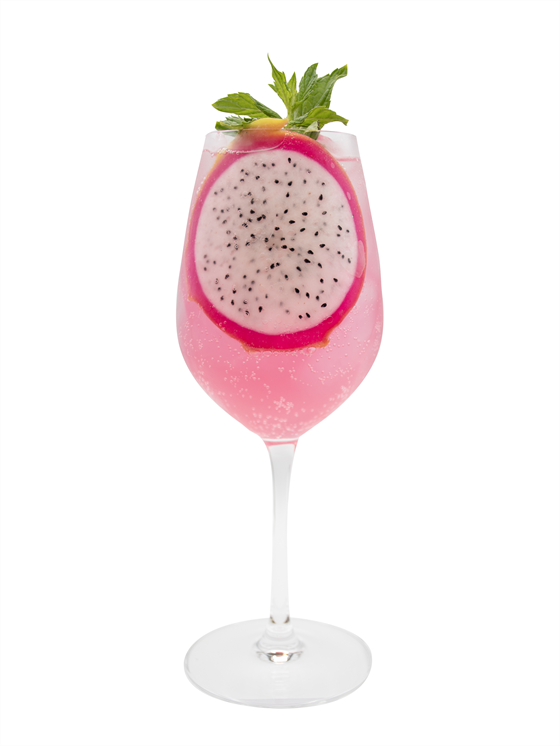 Pink Dragon Fruit Spritz Kokteyl