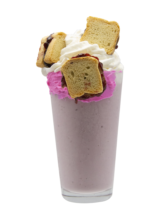 Peanut Butter & Jelly Smoothie Milkshake