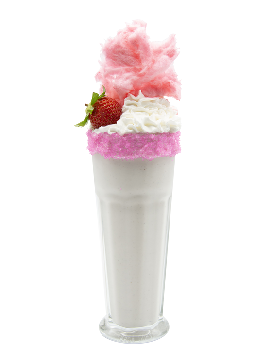 Strawberry Cotton Candy Shake Milkshake