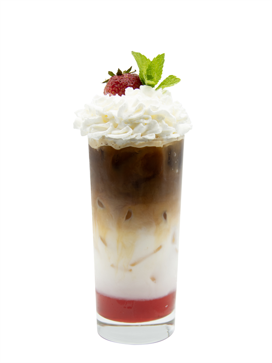 Strawberry White Chocolate Iced Latte Soğuk Kahve