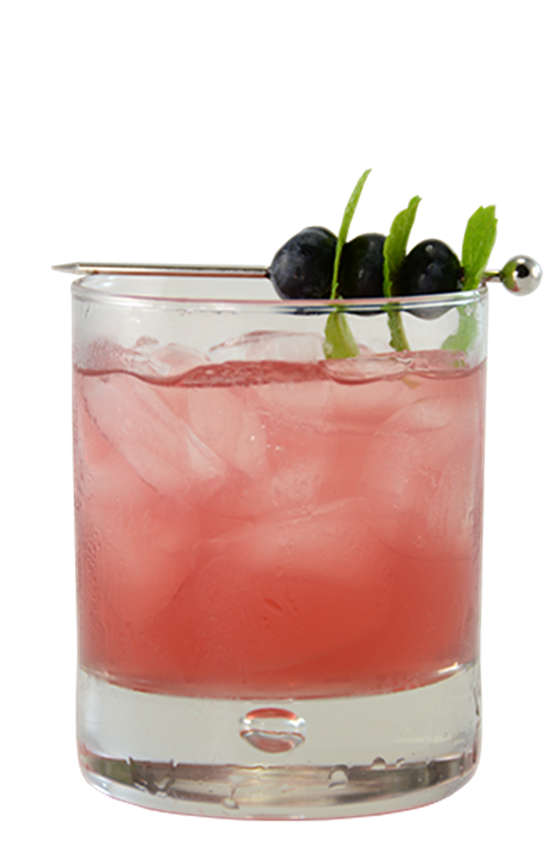 Blueberry Basil Gimlet Kokteyl