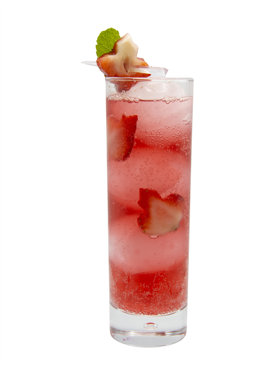 Strawberry Hibiscus Spritz Alkolsüz Kokteyl