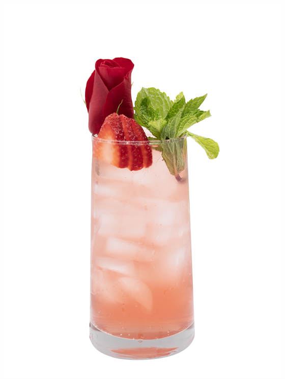 Strawberry Rose Shrub Alkolsüz Kokteyl