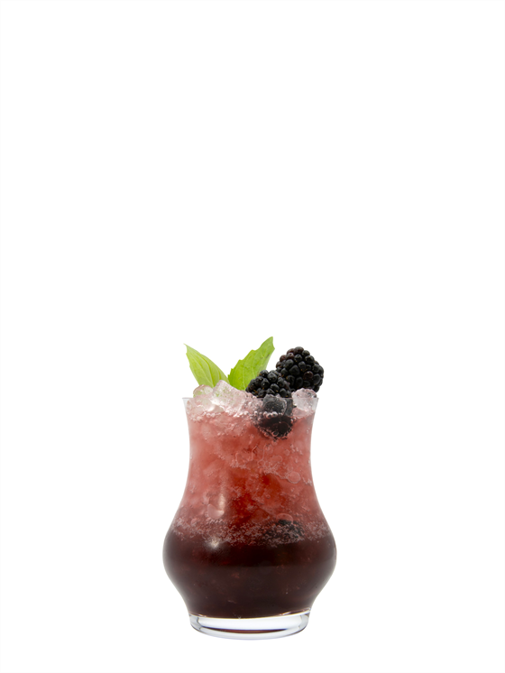 Blackberry Thai Basil Mocktail Alkolsüz Kokteyl