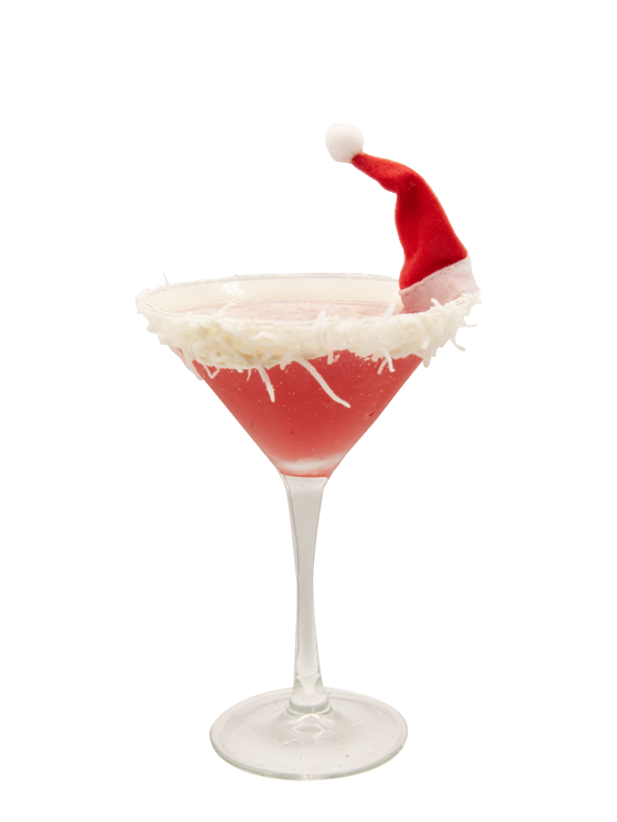 Santa's Hat Mocktini Alkolsüz Kokteyl