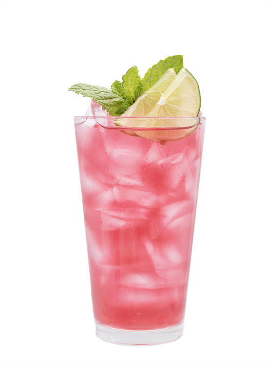 Sparkling Hibiscus Limeade Alkolsüz Kokteyl