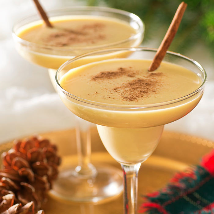 Zencefilli Kurabiye Brendi Eggnog Alkolsüz Kokteyl
