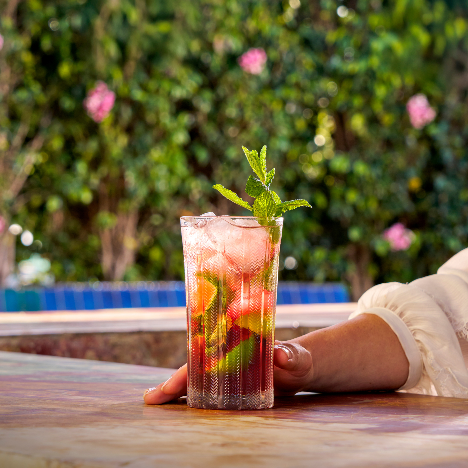Ebegümeci Böğürtlen Mojito Alkolsüz Kokteyl