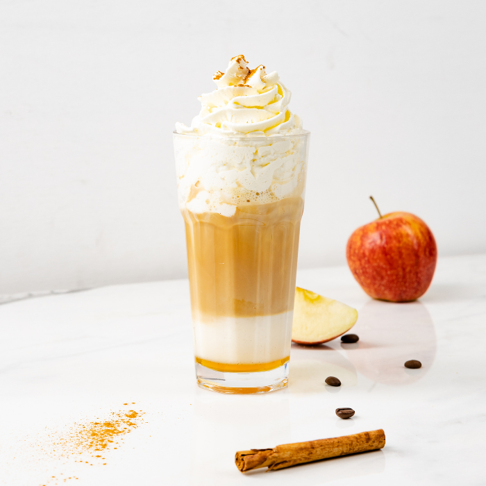 Latte Elmalı Turta Sıcak Kahve