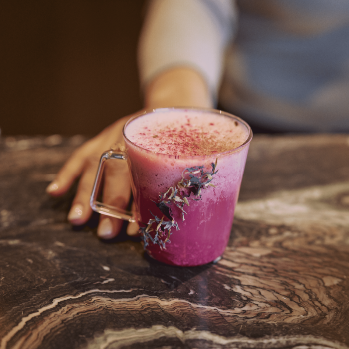 Pembe Baharatlı Latte Sıcak Kahve