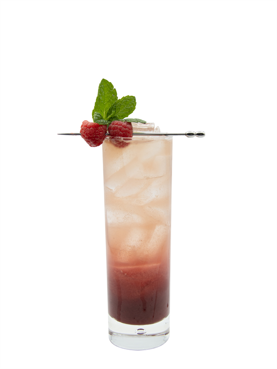 Raspberry Kombucha Highball Mocktail Alkolsüz İçecek
