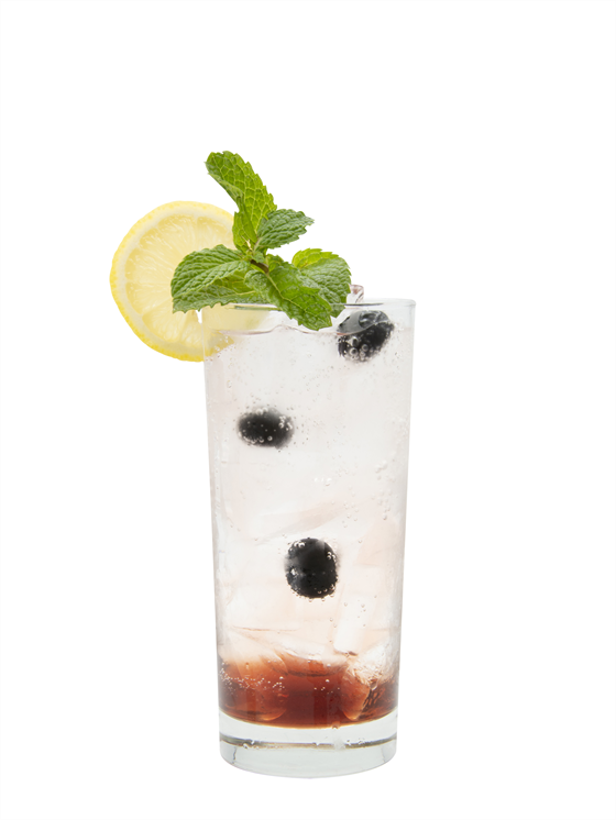 Spring Blueberry Almond Spritzer Alkolsüz Kokteyl