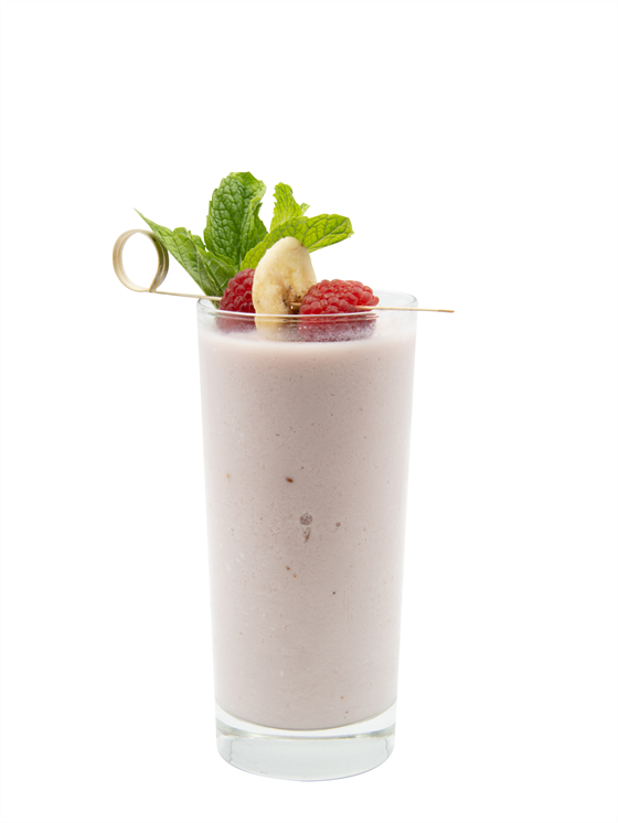 Raspberry Banana Smoothie Milkshake
