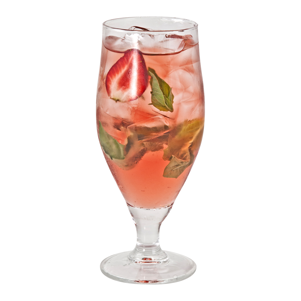 Strawberry Mint Spritzer Alkolsüz Kokteyl