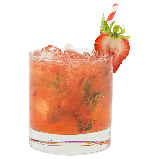 Strawberry Gin Smash Kokteyl