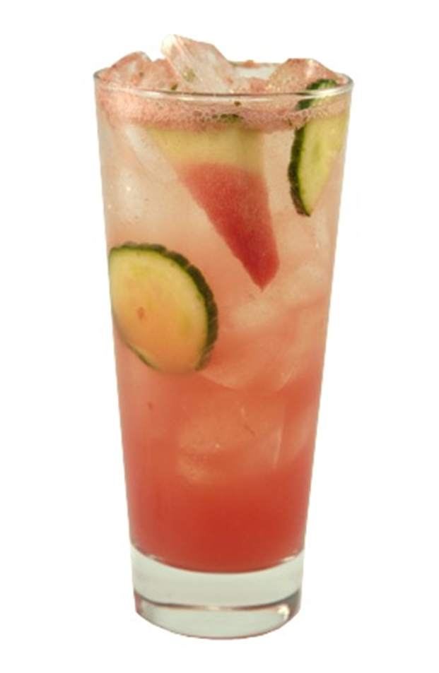 Watermelon Cucumber Gin Spritzer Kokteyl