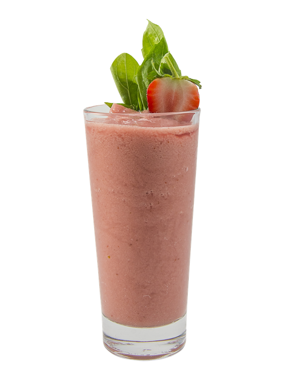 Strawberry Basil Smoothie Milkshake