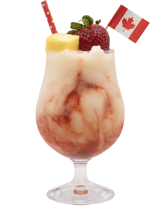 Canada Day Colada Milkshake