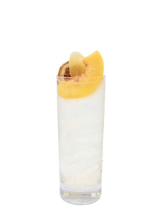 Ginger Peach Soda Kokteyl