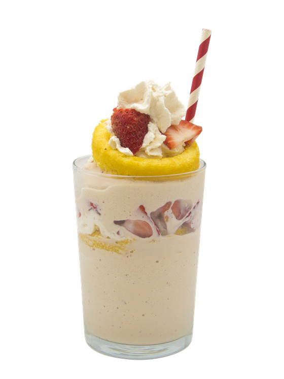 Strawberry Shortcake Parfait Shake Milkshake