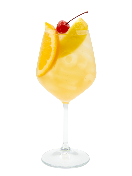White Peach Sangria Mocktail Alkolsüz İçecek
