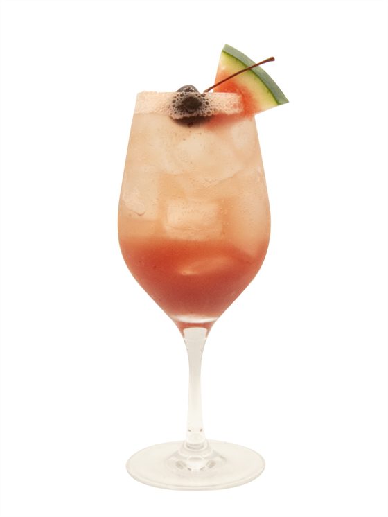 Watermelon Cherry Shrub Kokteyl
