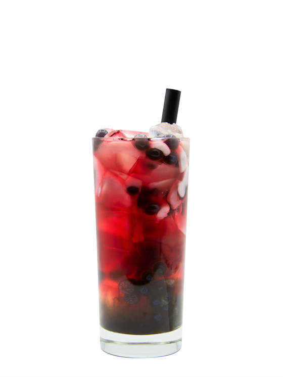 Black Hibiscus Boba Tea Alkolsüz Kokteyl