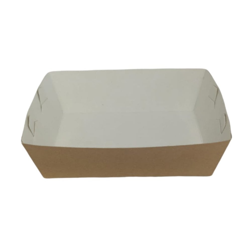 Kutu Kumpir Konik Tabak Kraft Küçük 12x8x4 Cm 100 Adetli