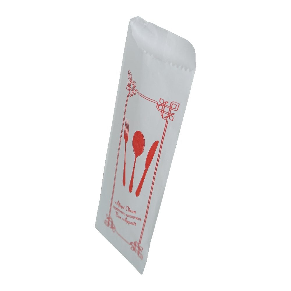 Kese Beyaz Sülfit Çatal Kaşık Standart 7x26 cm