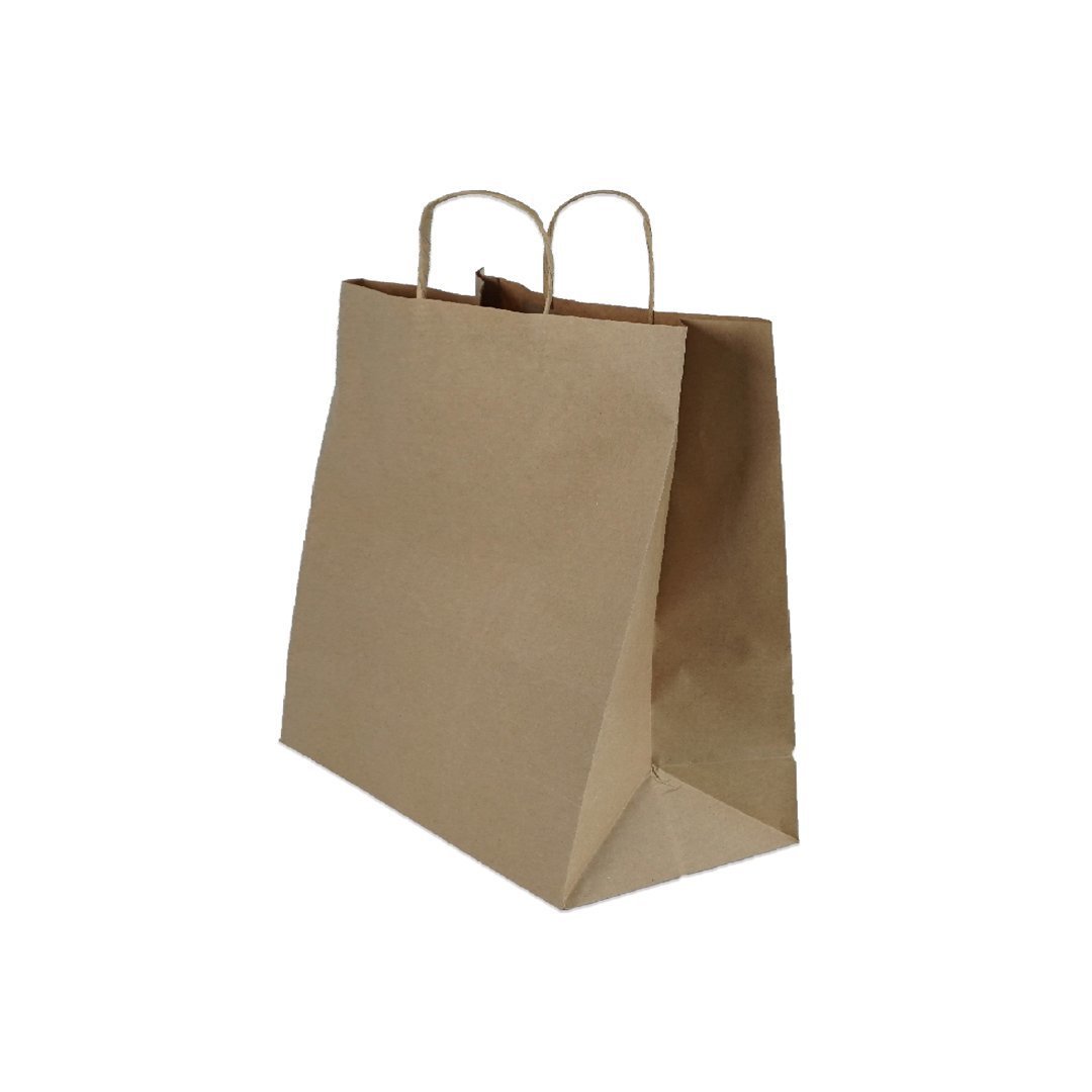 Çanta Kraft 30x28x16 Cm Burgu Sap 50 ADETLİ PAKET