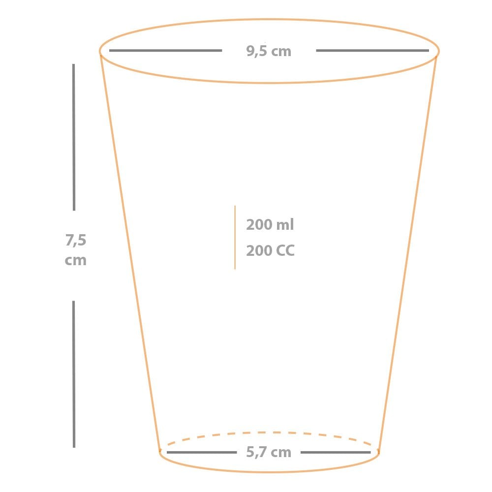 Bardak Kademeli 200 Cc Kristal Model