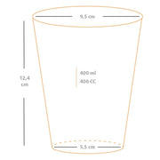 95 Çap Bardak PET 400 Cc (14 Oz) 100 ADETLİ PAKET