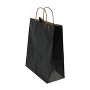 Çanta Kraft 25x31x12 Cm Burgu Sap Siyah 50 ADETLİ PAKET