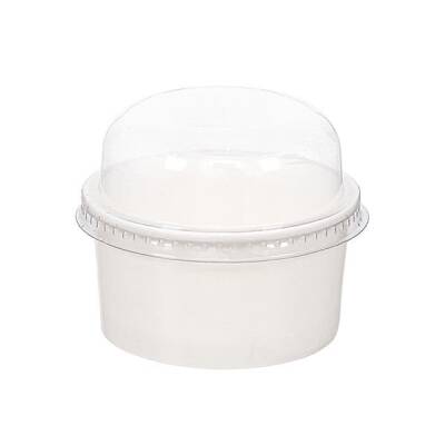 100 cc Beyaz Karton Kase Kapağı Bombe