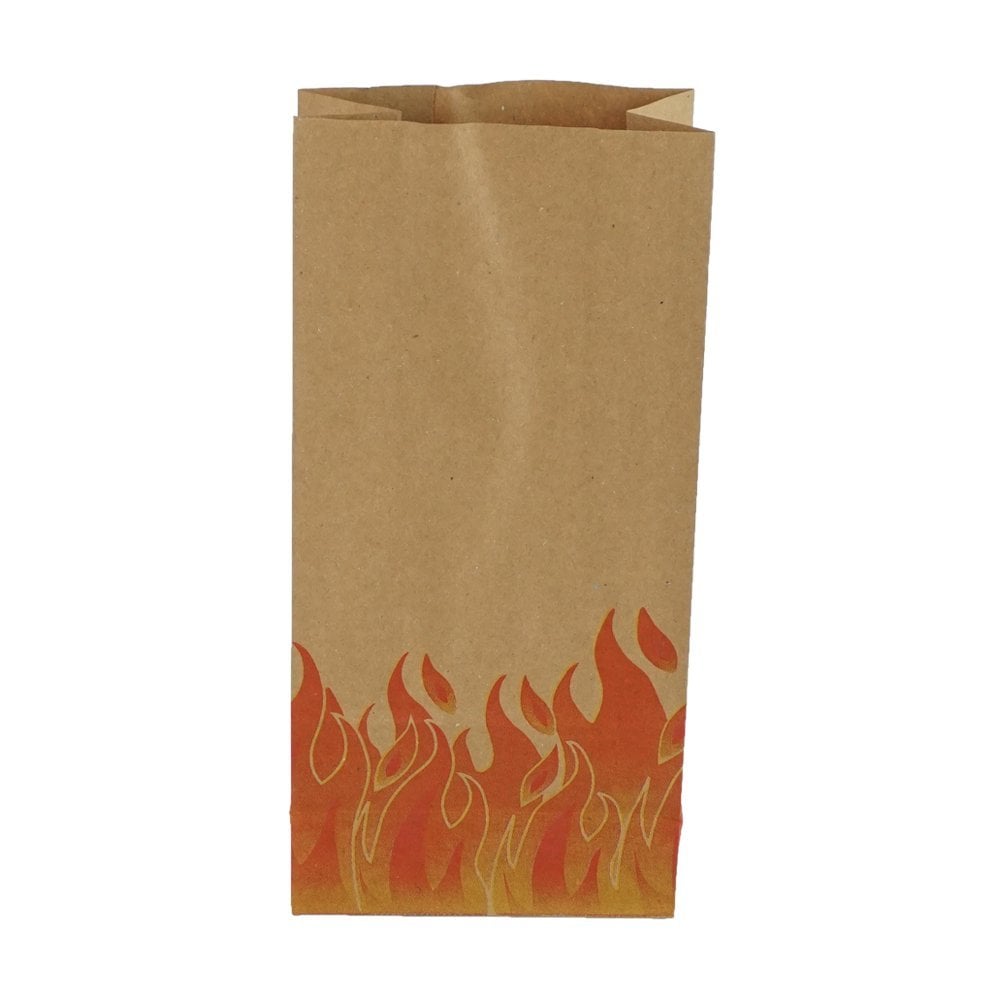 Kese Kraft 12x25x8 Cm Kare Dipli Alev Desenli