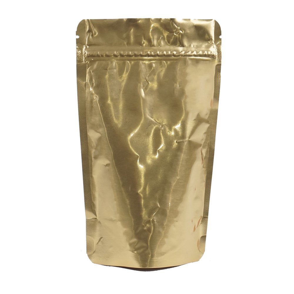 Kilitli Doypack Gold Alüminyum 11x18,5x3,5 Cm 100 ADETLİ PAKET