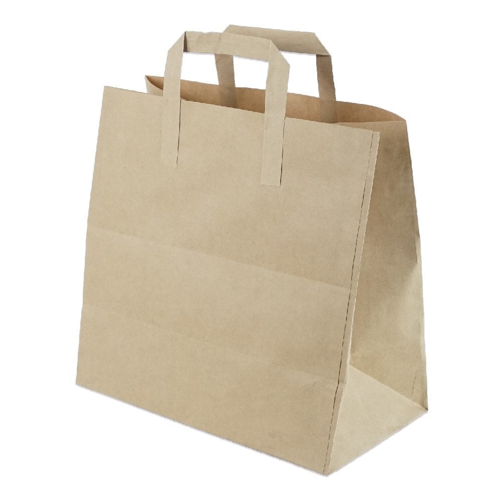 Çanta Kraft 30x28x16 Cm Düz Sap 50 ADETLİ PAKET