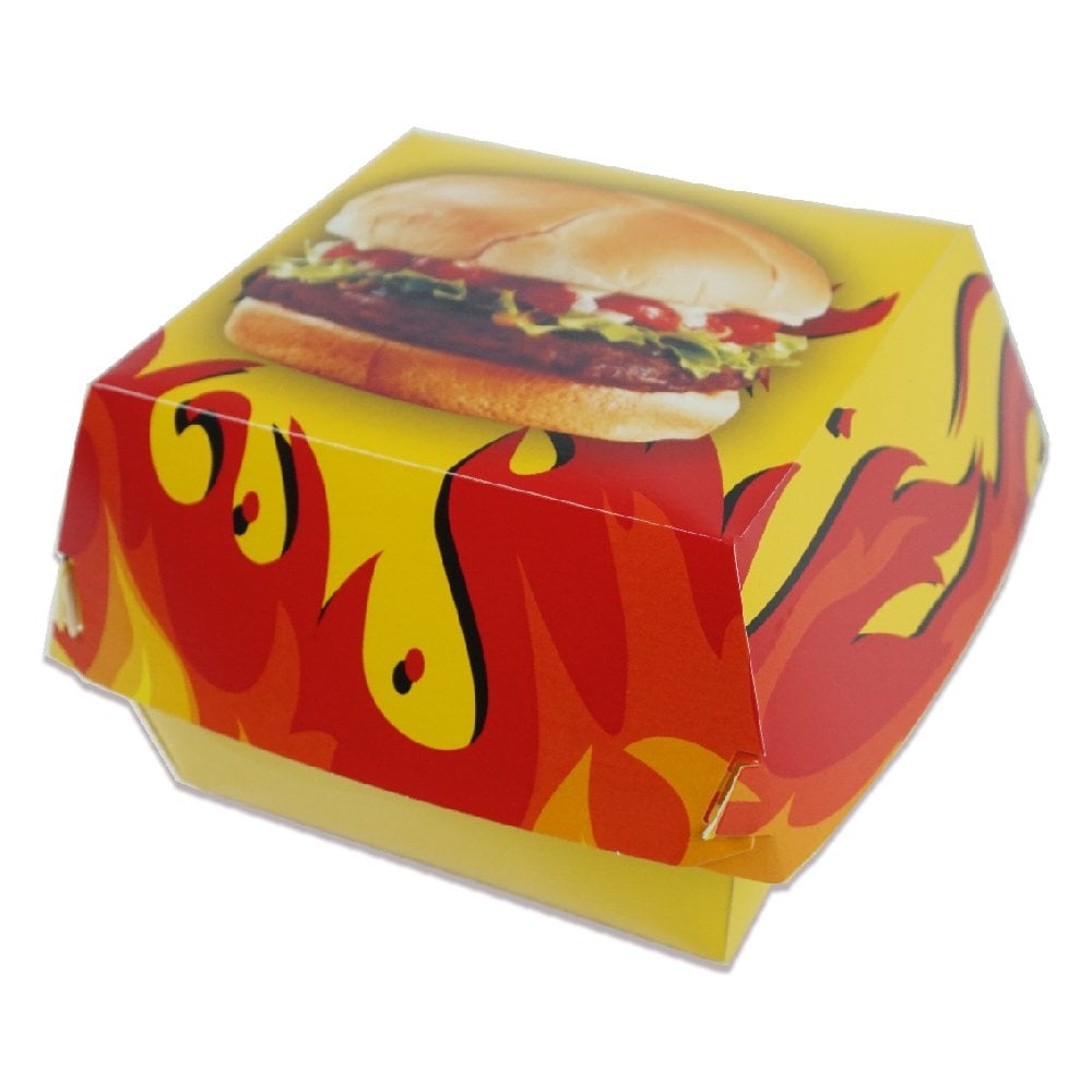 Kutu Hamburger Orta 12x12x7 Cm Standart 125 Adetli