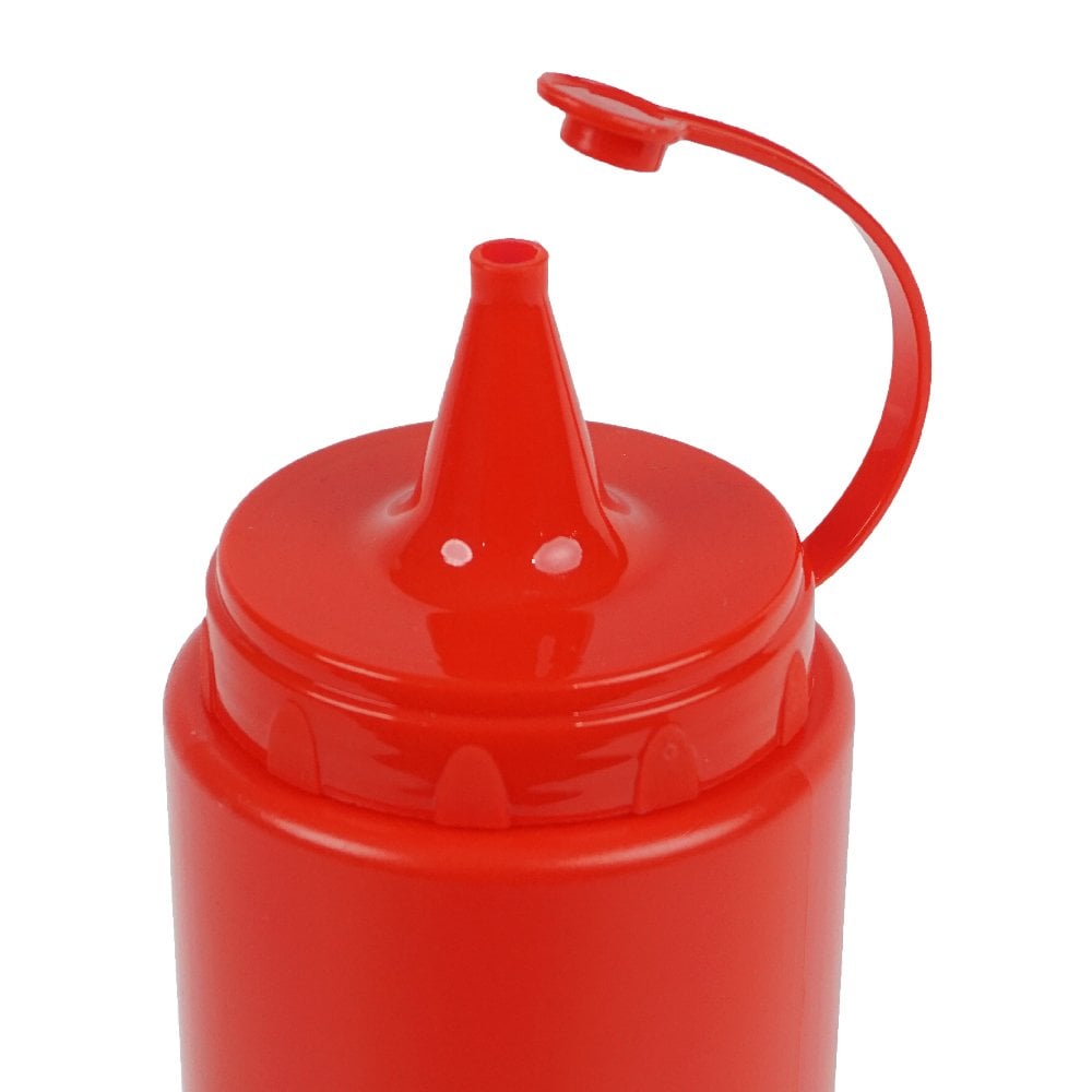 Plastik Ketçap, Mayonez, Sos Şişesi 700 ml KIRMIZI