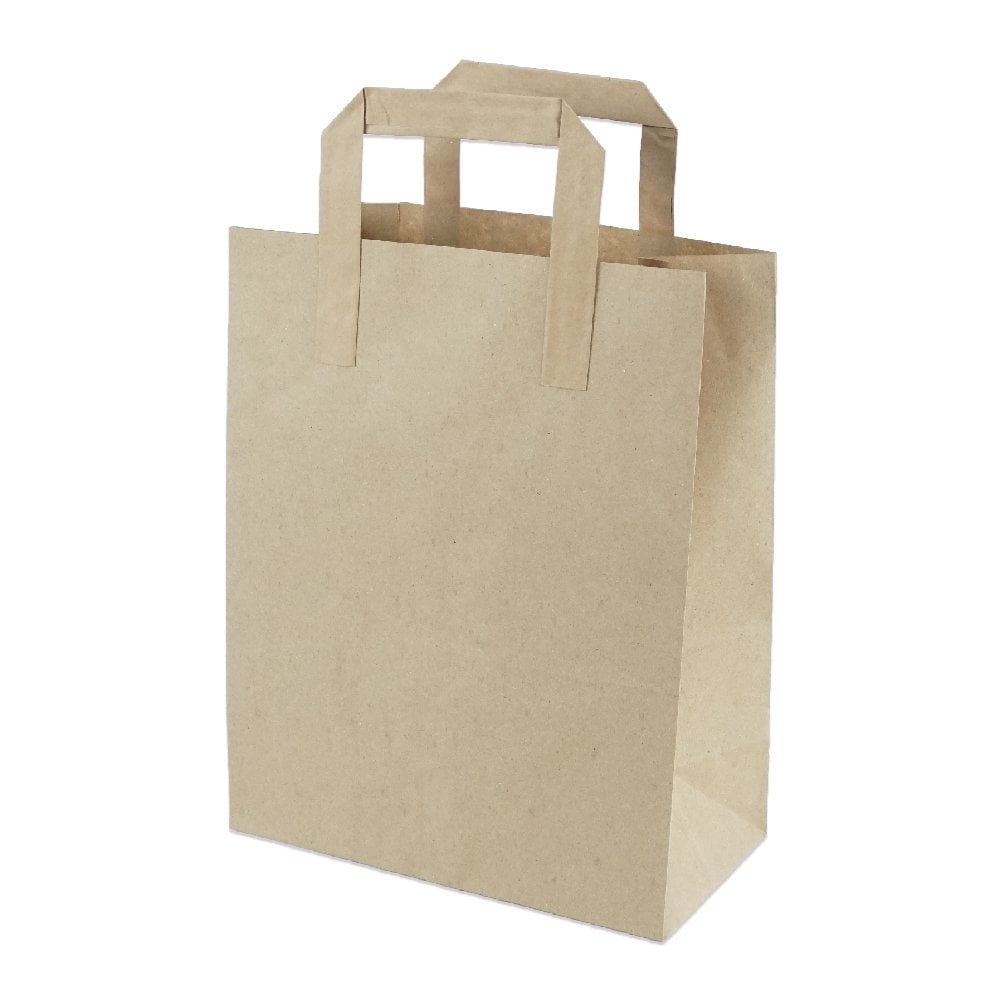 Çanta Kraft 22x28x11 Cm Düz Sap 50 ADETLİ PAKET