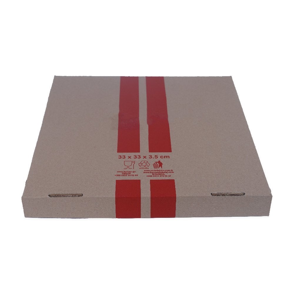 Kutu Pizza Tst Standart 33x33x3,5 Cm 100 ADET