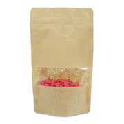 Kilitli Doypack Kraft Pencereli 13x22,5x3,5 Cm