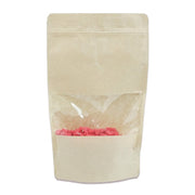 Kilitli Doypack Kraft Pencereli 16x27x4 Cm